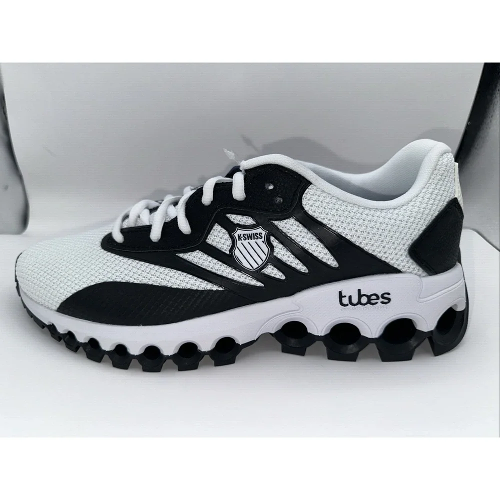 K-Swiss Men's‎ Tubes Sport Athletic Shoes – White/Black – Size 8.5- NEW